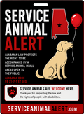 Alabama Service Animal Access Lanyard + Card