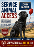 South Dakota Service Animal Access Card + Lanyard