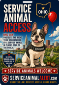 Ohio Service Animal Access Card + Lanyard