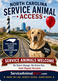 North Carolina Service Animal Access Card + Lanyard