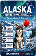 Alaska Service Animal Access Badge + Lanyard