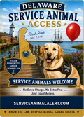 Delaware Service Animal Access Card + Lanyard
