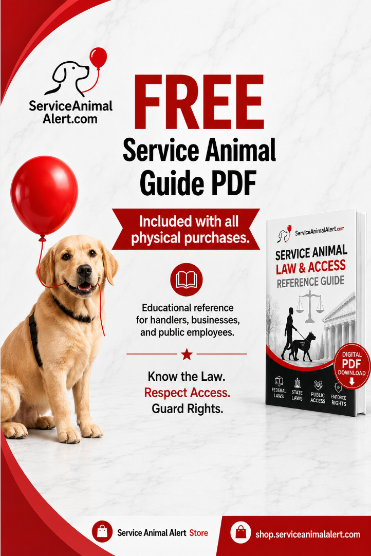 Alaska Service Animal Access Badge + Lanyard