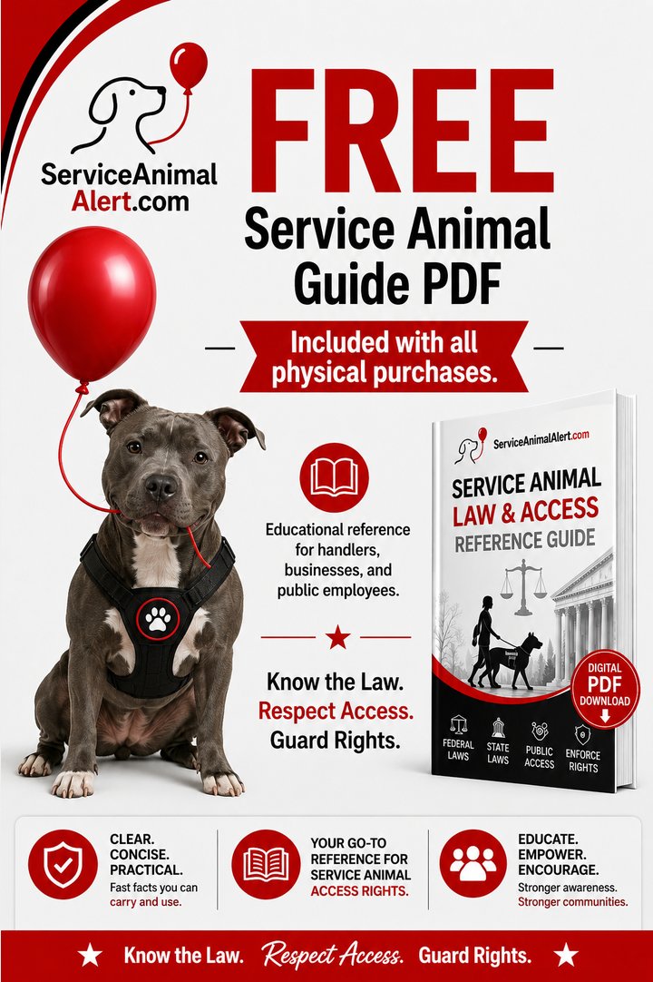 Kentucky Service Animal Access Card + Lanyard